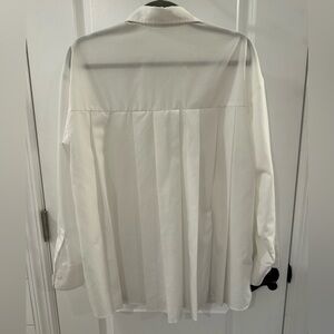 Express White Dress Shirt with Pleated Back, Sz. S